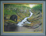 Bear at Roaring Fork Falls - Linda Vickers